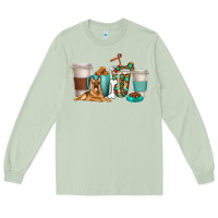 Matcha german shepherd dog coffee cups Long Sleeve Tee - texasbilliewilder