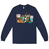Navy german shepherd dog coffee cups Long Sleeve Tee - texasbilliewilder