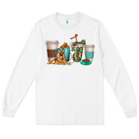 White german shepherd dog coffee cups Long Sleeve Tee - texasbilliewilder