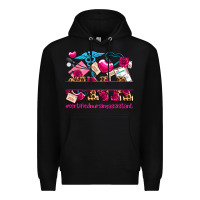 Black valentines day cna certified nursing assistant Premium Hoodie - AdoDesignShop