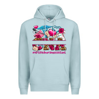Blue Mist valentines day cna certified nursing assistant Premium Hoodie - AdoDesignShop