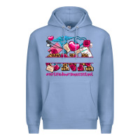 Colony Blue valentines day cna certified nursing assistant Premium Hoodie - AdoDesignShop