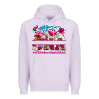Lilac valentines day cna certified nursing assistant Premium Hoodie - AdoDesignShop