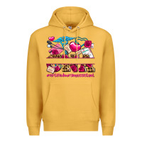 Mustard valentines day cna certified nursing assistant Premium Hoodie - AdoDesignShop