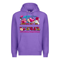 Purple valentines day cna certified nursing assistant Premium Hoodie - AdoDesignShop