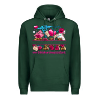 Sports Green valentines day cna certified nursing assistant Premium Hoodie - AdoDesignShop