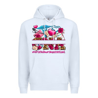 White valentines day cna certified nursing assistant Premium Hoodie - AdoDesignShop