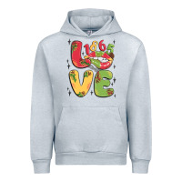 Heather Grey love juneteenth lips Urban Hoodie - MaliasSmallBusiness