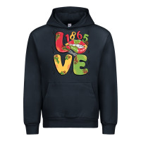 Navy love juneteenth lips Urban Hoodie - MaliasSmallBusiness