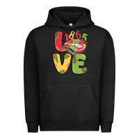 Pigment Black love juneteenth lips Urban Hoodie - MaliasSmallBusiness