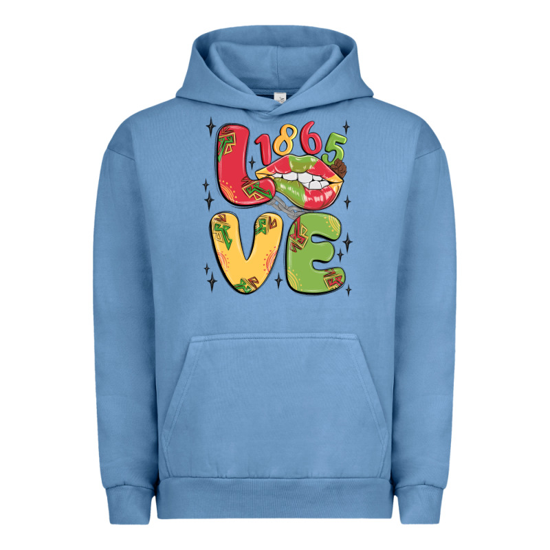 Love Juneteenth Lips Urban Hoodie by MaliasSmallBusiness | Teevron