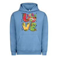 Pigment Pebble Blue love juneteenth lips Urban Hoodie - MaliasSmallBusiness