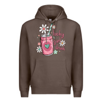 Coffee lucky girl drink Premium Hoodie - MaliasSmallBusiness