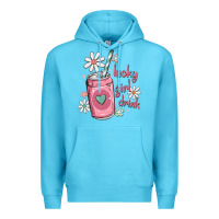Ocean Blue lucky girl drink Premium Hoodie - MaliasSmallBusiness