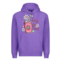 Purple lucky girl drink Premium Hoodie - MaliasSmallBusiness