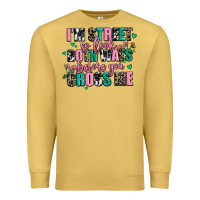 Antique Gold floral i am street so look both ways before you cr Premium Sweatshirt - AdoDesignShop