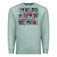 Seafoam floral i am street so look both ways before you cr Premium Sweatshirt - AdoDesignShop