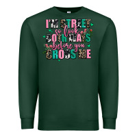 Sports Green floral i am street so look both ways before you cr Premium Sweatshirt - AdoDesignShop