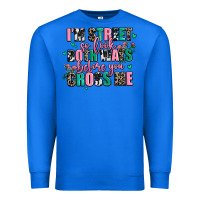True Royal floral i am street so look both ways before you cr Premium Sweatshirt - AdoDesignShop