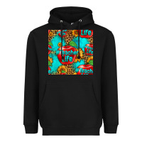 Black teacher apple seamless pattern Heavyweight Hoodie - HRA Design Shop
