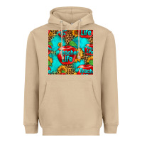 Mushroom teacher apple seamless pattern Heavyweight Hoodie - HRA Design Shop