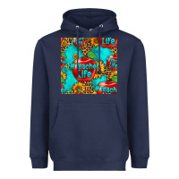 Navy teacher apple seamless pattern Heavyweight Hoodie - HRA Design Shop