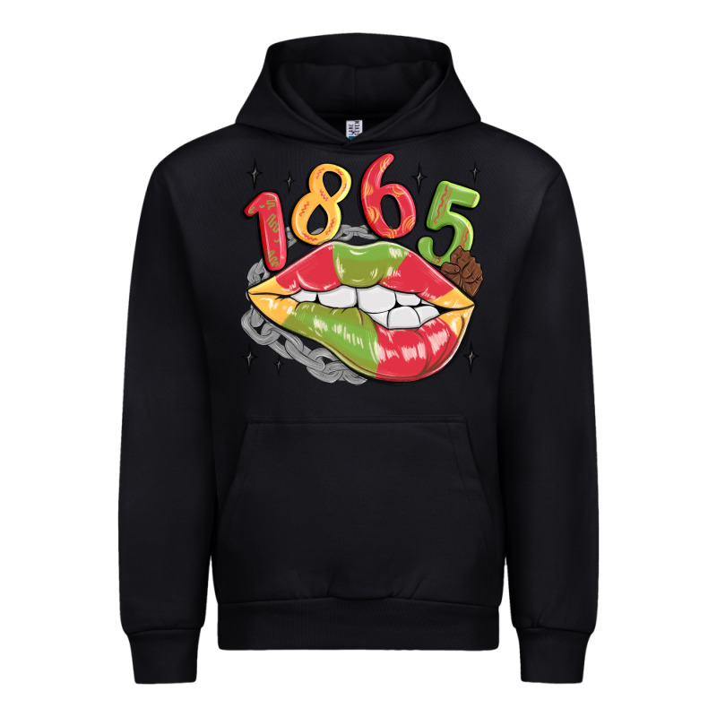 1865 Juneteenth Lips Urban Hoodie by MaliasSmallBusiness | Teevron