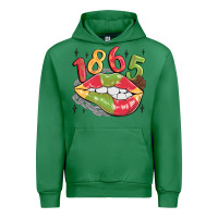 Emerald 1865 juneteenth lips Urban Hoodie - MaliasSmallBusiness