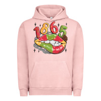 Pigment Salmon 1865 juneteenth lips Urban Hoodie - MaliasSmallBusiness