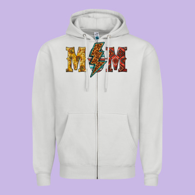 Western Mom Zipper Hoodie Designed By Texasbilliewilder
