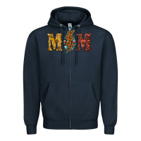 Navy western mom Zipper Hoodie - texasbilliewilder