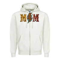 Oatmeal Heather western mom Zipper Hoodie - texasbilliewilder