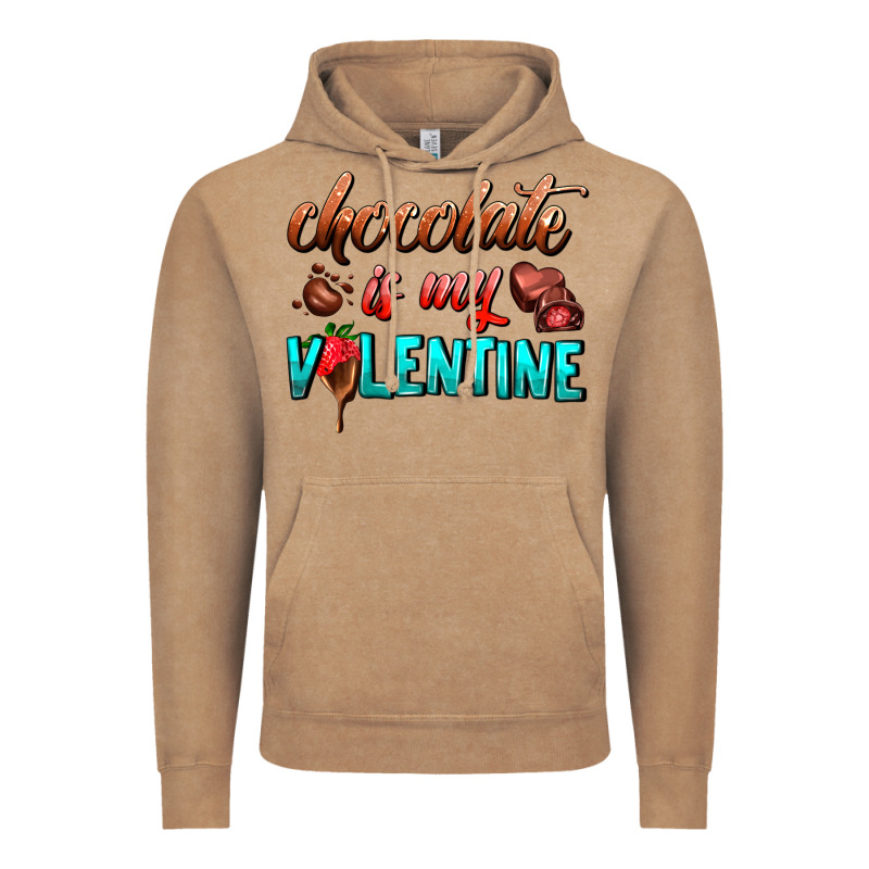 Chocolate Is My Valentine Vintage Hoodie by AdoDesignShop | Teevron
