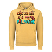 Vintage Mustard chocolate is my valentine Vintage Hoodie - AdoDesignShop