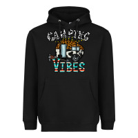Black camping vibes Heavyweight Hoodie - CowhideDigitalArt