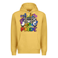 Antique Gold gaymer pride Premium Hoodie - MaliasSmallBusiness