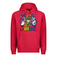 Cardinal gaymer pride Premium Hoodie - MaliasSmallBusiness
