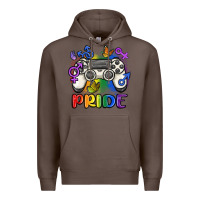 Coffee gaymer pride Premium Hoodie - MaliasSmallBusiness
