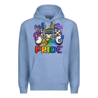 Colony Blue gaymer pride Premium Hoodie - MaliasSmallBusiness