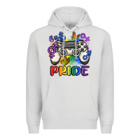 Dove Grey gaymer pride Premium Hoodie - MaliasSmallBusiness