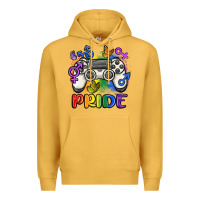 Mustard gaymer pride Premium Hoodie - MaliasSmallBusiness