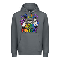 Rock gaymer pride Premium Hoodie - MaliasSmallBusiness