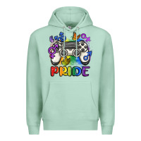 Seafoam gaymer pride Premium Hoodie - MaliasSmallBusiness