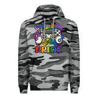 Slate Camo gaymer pride Premium Hoodie - MaliasSmallBusiness