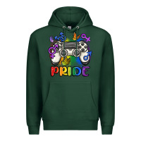 Sports Green gaymer pride Premium Hoodie - MaliasSmallBusiness