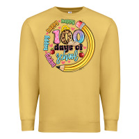 Antique Gold happy 100 days of school Premium Sweatshirt - Artiststas