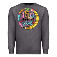 Charcoal Heather happy 100 days of school Premium Sweatshirt - Artiststas