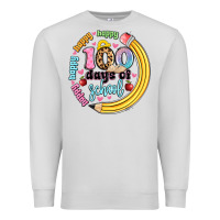 Dove Grey happy 100 days of school Premium Sweatshirt - Artiststas