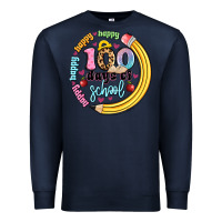 Navy happy 100 days of school Premium Sweatshirt - Artiststas