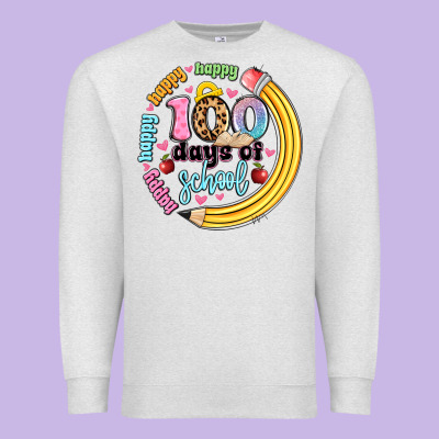 Happy 100 Days Of School Premium Sweatshirt Designed By Artiststas